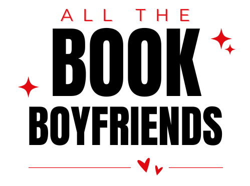 text reading all the book boyfriends with a couple of red stars and a bottom line with a couple of red hearts